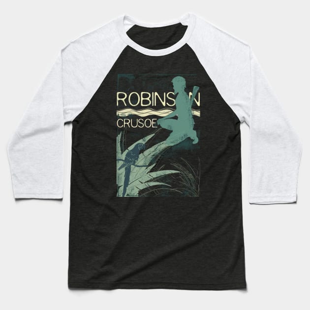 Books Collection: Robinson Crusoe Baseball T-Shirt by Timone